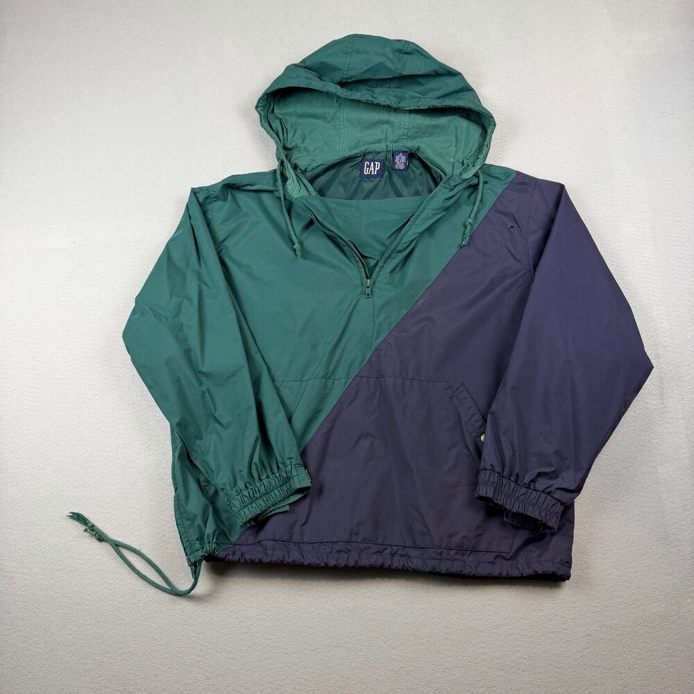 Vintage GAP Colorblock Windbreaker Pullover Jacket Size S